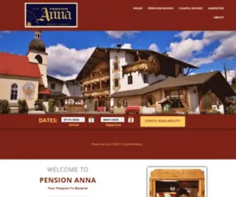Pensionanna.com(Hotel Pension Anna in Leavenworth) Screenshot