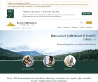 Pensiondynamics.com(Innovative Retirement & Benefit Solutions) Screenshot