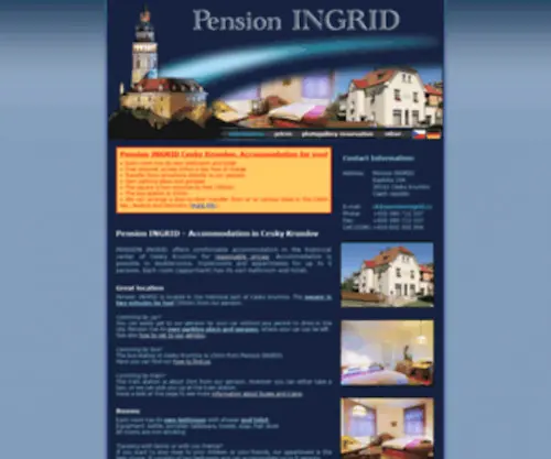 Pensioningrid.cz(Pension INGRID) Screenshot