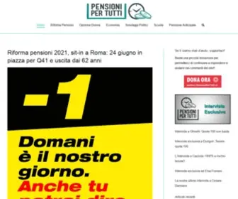 Pensionipertutti.it(Tutte le ultime notizie sul mondo delle pensioni) Screenshot