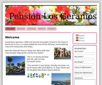 Pensionlosgeranios.com(B&B) Screenshot