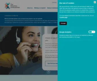 Pensions-Ombudsman.org.uk(The Pensions Ombudsman) Screenshot