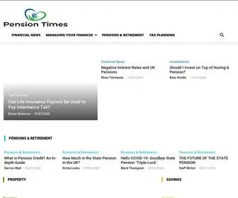 Pensiontimes.co.uk(Pension Times) Screenshot