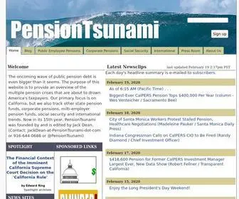 Pensiontsunami.com(Pension Tsunami) Screenshot