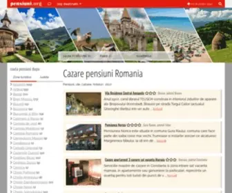 Pensiuni.org(Pensiuni turistice in Romania) Screenshot