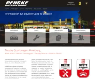 Penske-Hamburg.de(Ferrari und Lamborghini) Screenshot