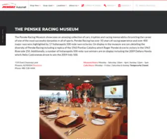 Penskeracingmuseum.com(Penske Racing Museum) Screenshot