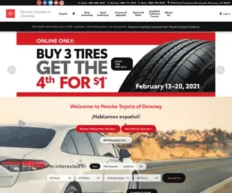 Pensketoyotadowney.com(Penske Toyota of Downey) Screenshot