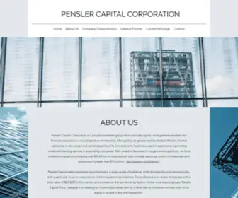 Penslercapital.com(Pensler Capital Corporation) Screenshot