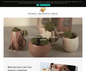 Pensoinventocreo.it(Idee creative a difficoltà zero) Screenshot