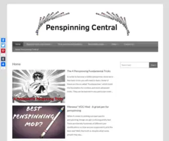 Penspinningcentral.com(Learn Awesome Penspinning Tricks) Screenshot