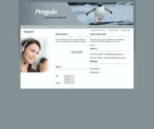 Pensupport.co.uk(Penguin Portfolio) Screenshot