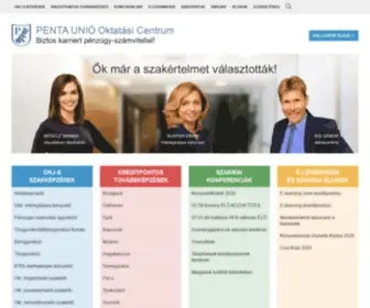 Penta.hu(A PENTA UNIÓ Zrt. már több mint 30 éve van jelen az oktatási piacon) Screenshot