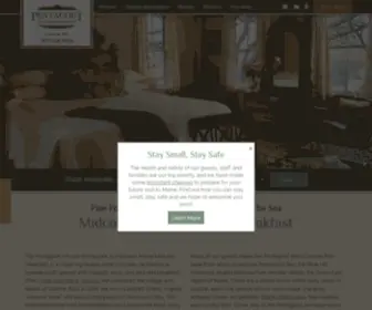 Pentagoet.com(Maine Bed and Breakfast) Screenshot