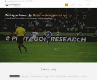 Pentagon-Research.com(Marketing sportowy) Screenshot