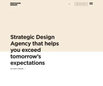 Pentagondesign.fi(A Strategic Design Agency at your service) Screenshot