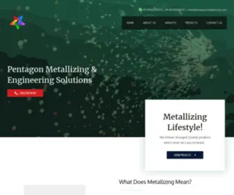 Pentagonmetallizing.com(Pentagon metallizing) Screenshot