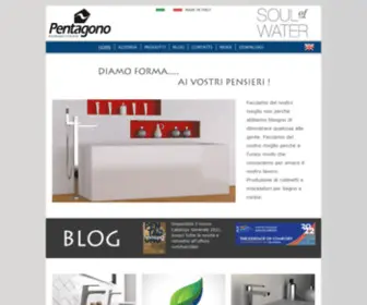 Pentagonosrl.it(Rubinetteria, miscelatori bagno e cucina) Screenshot