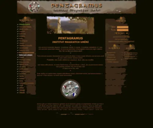 Pentagramus.com(Stará) Screenshot