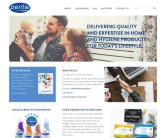 Pental.com.au(Household Cleaning & Personal Care Products) Screenshot