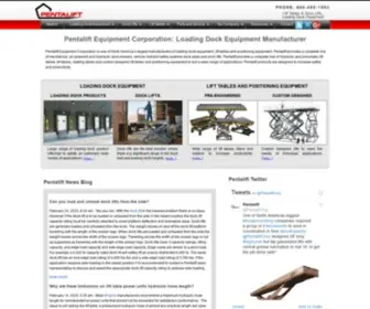 Pentalift.com(Pentalift Equipment Corporation) Screenshot