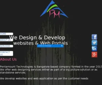 Pentamount.com(Web Designing in Bangalore) Screenshot