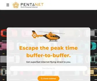 Pentanet.com.au(Internet Provider Perth) Screenshot