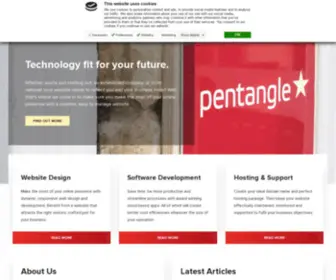 Pentangle.co.uk(Pentangle Technology) Screenshot