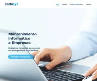 Pentasys.es(Mantenimiento Informático Madrid) Screenshot