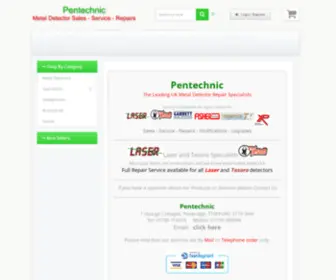 Pentechnic.co.uk(Metal Detector Sales) Screenshot