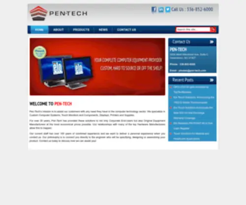 Pentechsales.com(Pen Tech) Screenshot