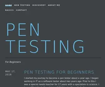 Pentestforbeginners.blog(For Beginners) Screenshot