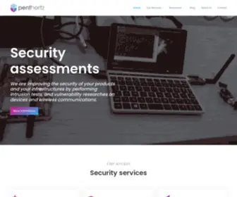 Penthertz.com(Wireless and hardware security) Screenshot