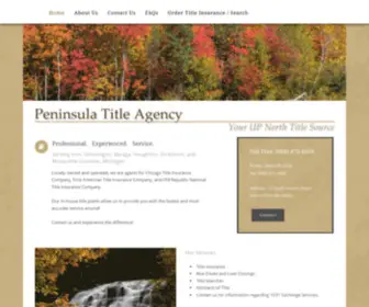 Pentitle.net(Peninsula Title Agency) Screenshot