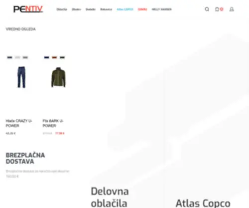 Pentiv.si(Delovna oblačila in delovna obutev) Screenshot