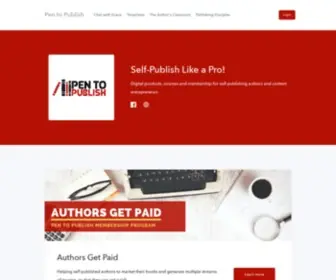 Pentopublish.com(Pen to Publish) Screenshot