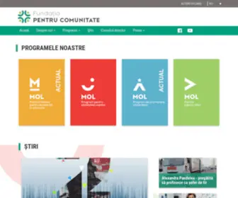 Pentrucomunitate.ro(Fundaţia) Screenshot