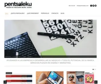 Pentsaleku.com(Agencia de publicidad / Diseño y comunicación Bilbao) Screenshot