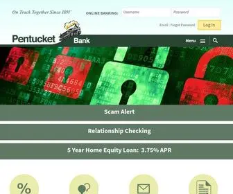 Pentucketbank.com(Local Bank with Checking & Savings Accounts in Haverhill) Screenshot