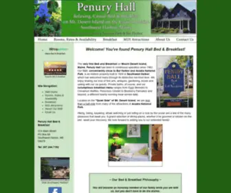 Penuryhall.com(Bed and Breakfast in Southwest Harbor) Screenshot