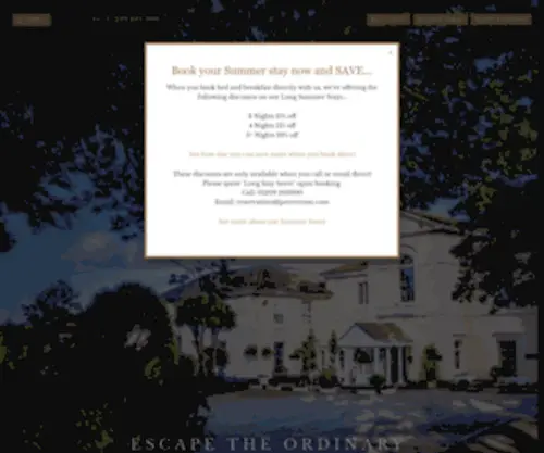 Penventon.co.uk(Penventon Park Hotel in Cornwall) Screenshot