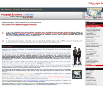 Peoa.us(Polygraph exams $145 & up Los Angeles to New York) Screenshot