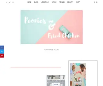 Peoniesandfriedchicken.com(Lifestyle Blog) Screenshot