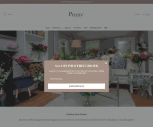 Peony.co.uk(Peony Faux Flowers) Screenshot