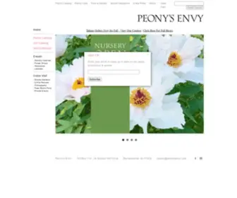 Peonysenvy.com(Peony's Envy) Screenshot