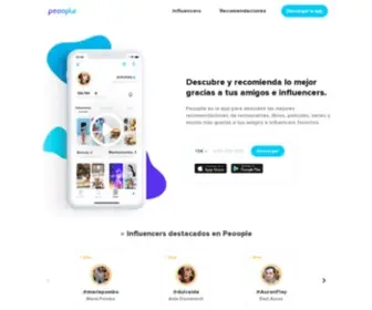 Peoople.app(The best recommendations from your friends and favorite influencers) Screenshot