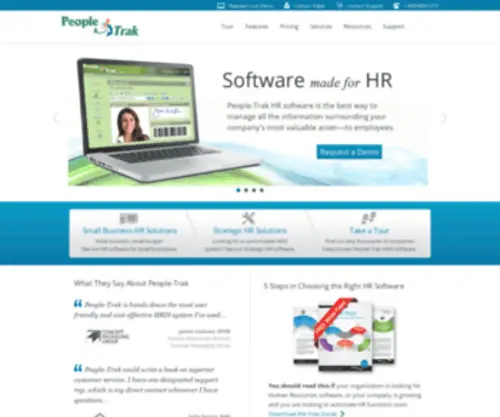 People-Trak.com(HR Software) Screenshot