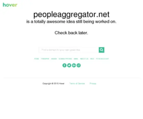Peopleaggregator.net(Peopleaggregator) Screenshot