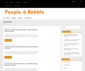 Peoplebabble.com(People News and Stories) Screenshot