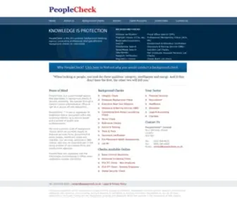 Peoplecheck.co.uk(People Check) Screenshot